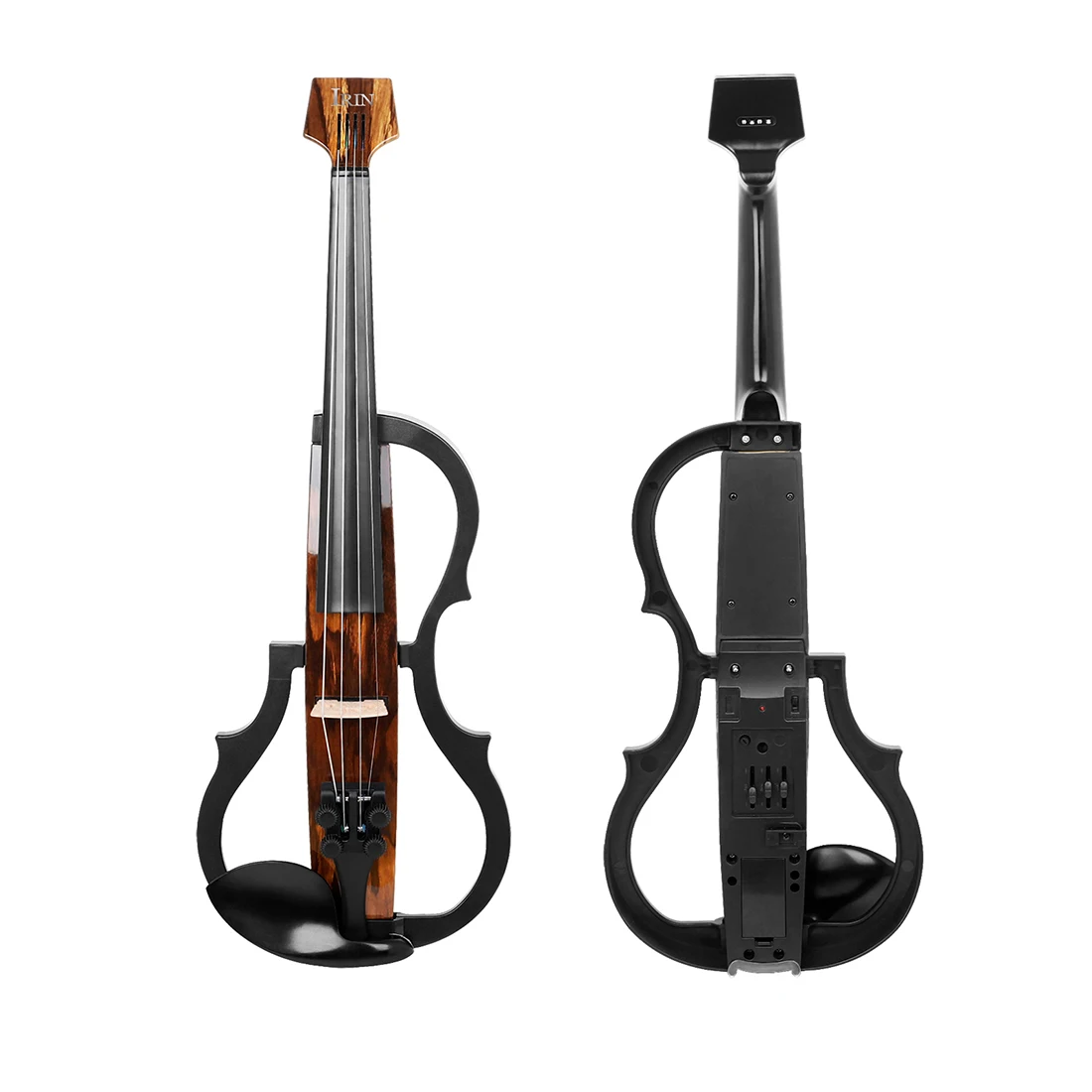 

IRIN 4/4 Electric Violin String Instrument for Practice Carbon Fiber Professional Electric Violin With Shoulder Rests Headphones