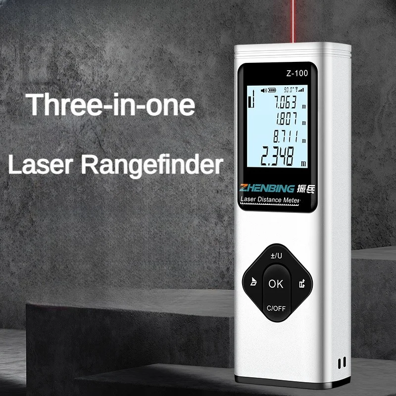 Nível Digital Inteligente Medidor de Distância a Laser Gama Portátil Usb Carregamento Rangefinder Mini Handheld Distância Medidor de Medição 40m