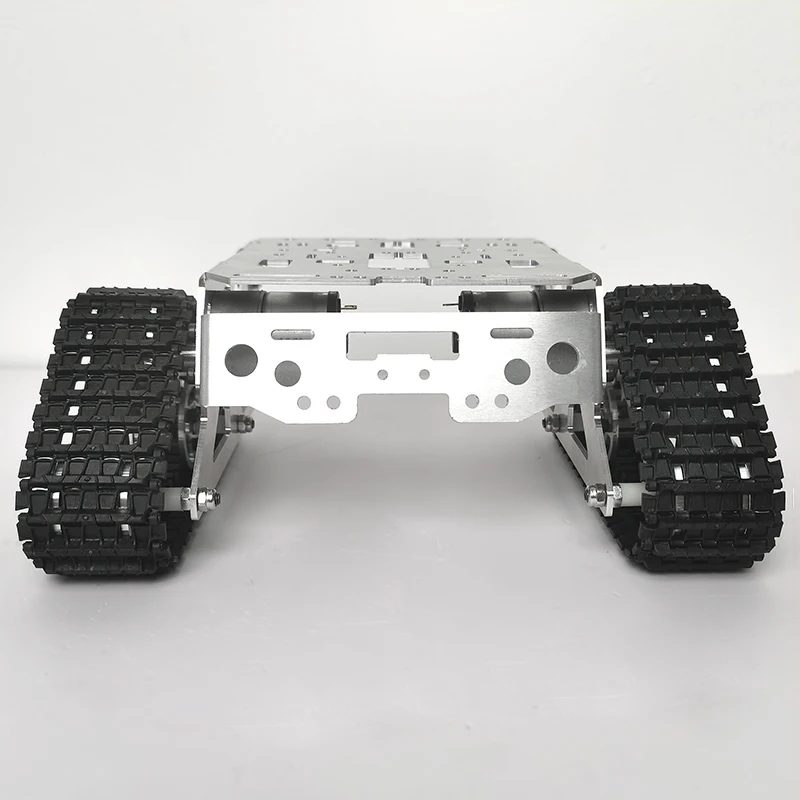 รถเข็นอัจฉริยะ Arduino, แชสซีแบบตีนตะขาบที่ตั้งโปรแกรมได้ด้วย Raspberry Pi, แขนหุ่นยนต์เซอร์โว SMT32 รถติดตั้งบนแทร็ก