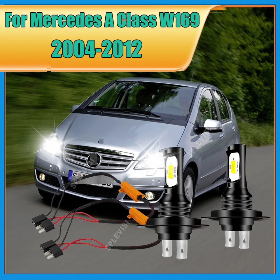 

LED Bright White Canbus Auto Headlamp 6000K Car Headlight For Mercedes-Benz A Class W169 2004 2005 2006 2007 2008 2009-2012