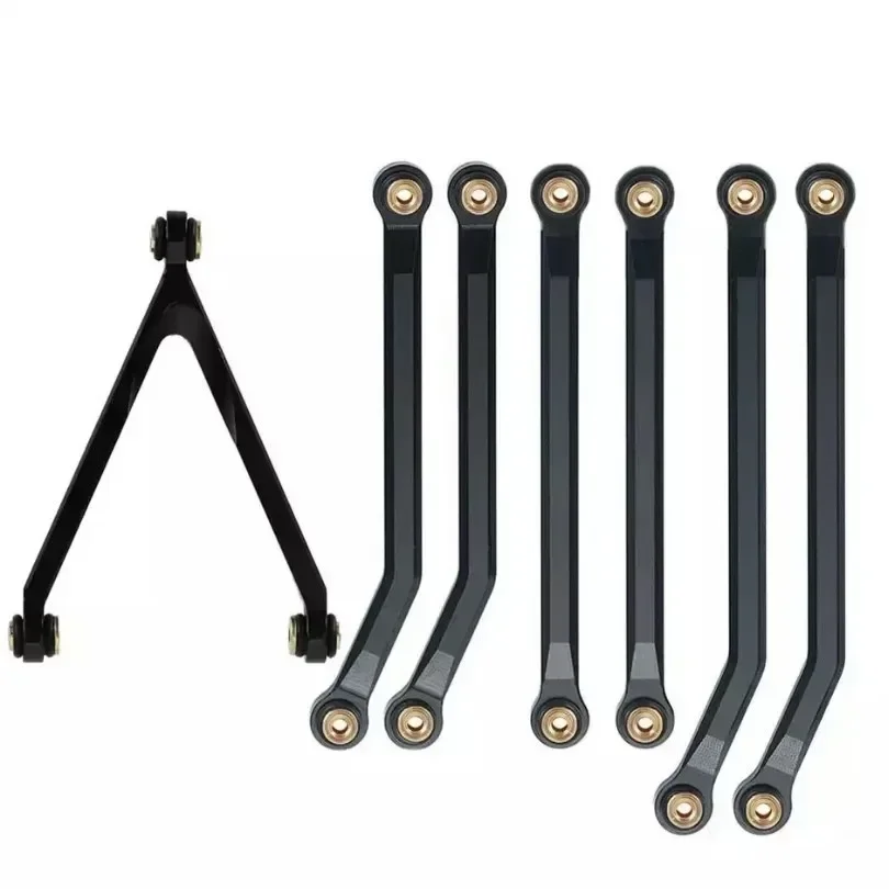 อลูมิเนียม High Clearance CHASSIS Links ชุดสําหรับ RC Crawler Axial SCX24 AXI00001 C10 AXI00002 JEEP JLU Ford Bronco AXI00006