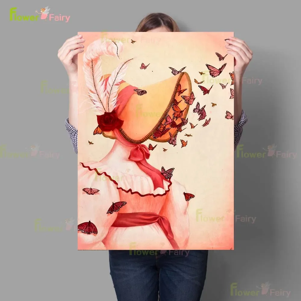 Mexico Grimace Portrait Day of the Dead Posters Wall Art Canvas Painting Home Decor Wall Pictures For Living Room Unframed