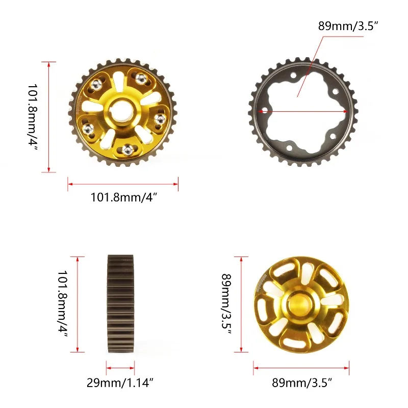 Auto Parts B Series Synchronous Wheel Adjustable Cam Timing Pulley Kit
