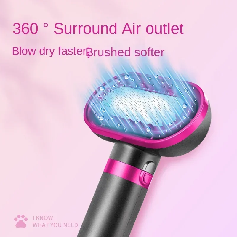 Pet Hair Dryer Dog Grooming Golden Retriever Hairdressing Dog Drying Brush Hair Comb Mute Not Hurt Hair Water Blower