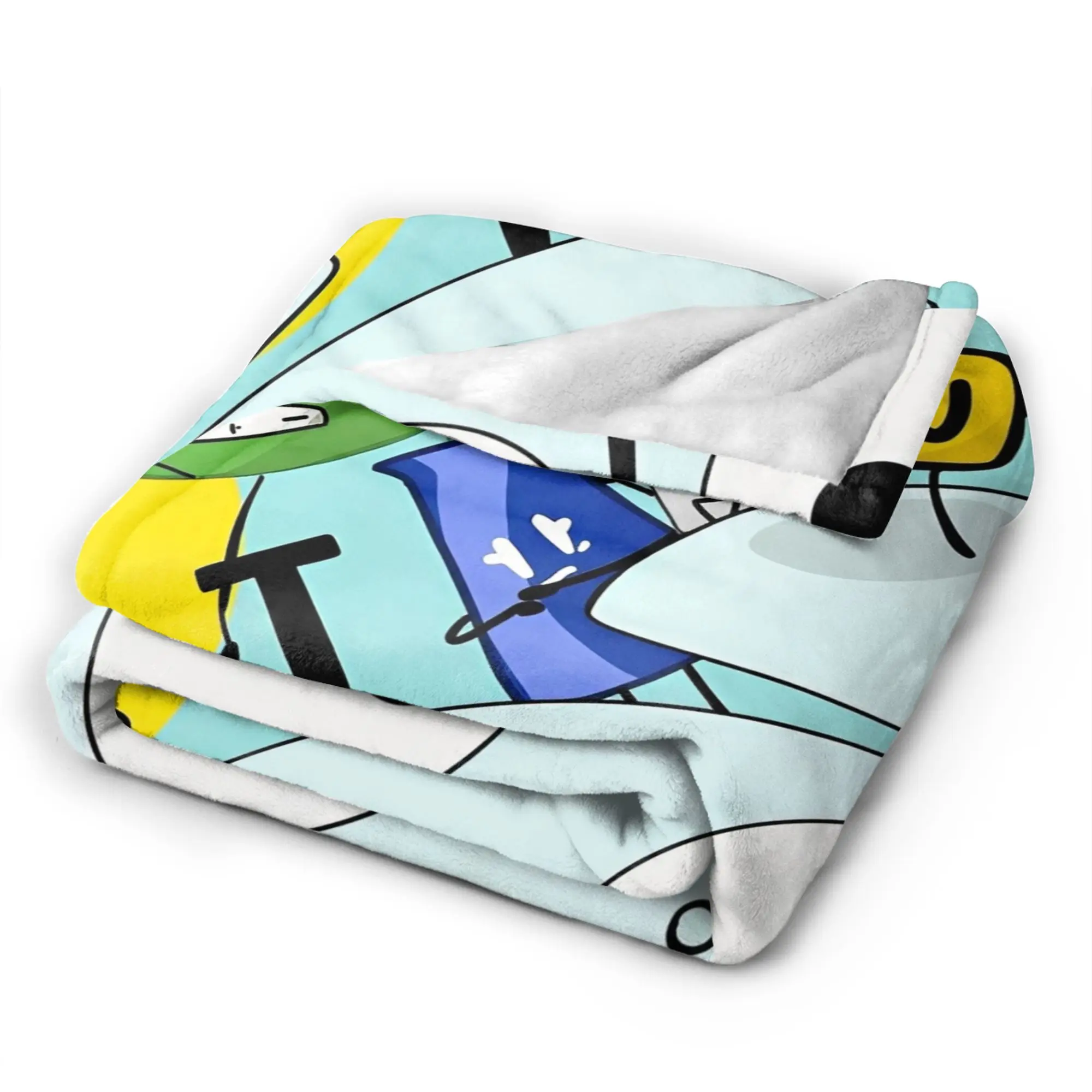 BFDI Inanimate Insanity Blanket Quality Super Soft  Bedding Throws Autumn Travel Office Bedroom Fluffy Bedspread