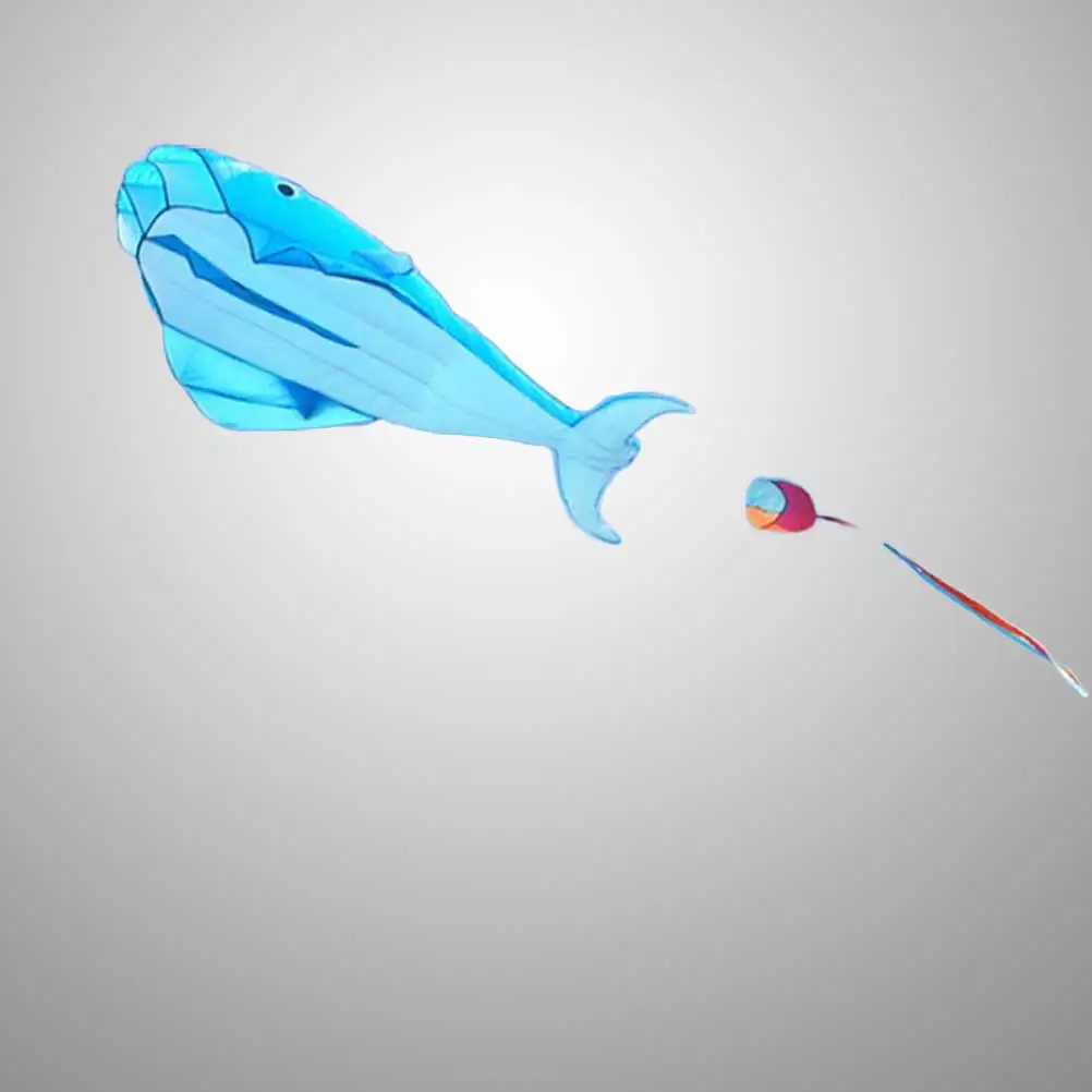 

3D Dolphin Huge Frameless Portable Kite Toy without String Boards Outdoor Games Accessories for Kids and Children (Dolpnin)