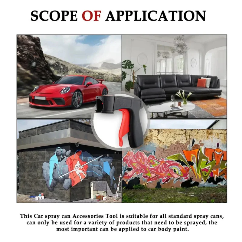 New Reusable Car Spray Trigger Handle Converts Spray Cans Into A Suitable Repair Paint Sprayer For Home Outdoor DIY Tools