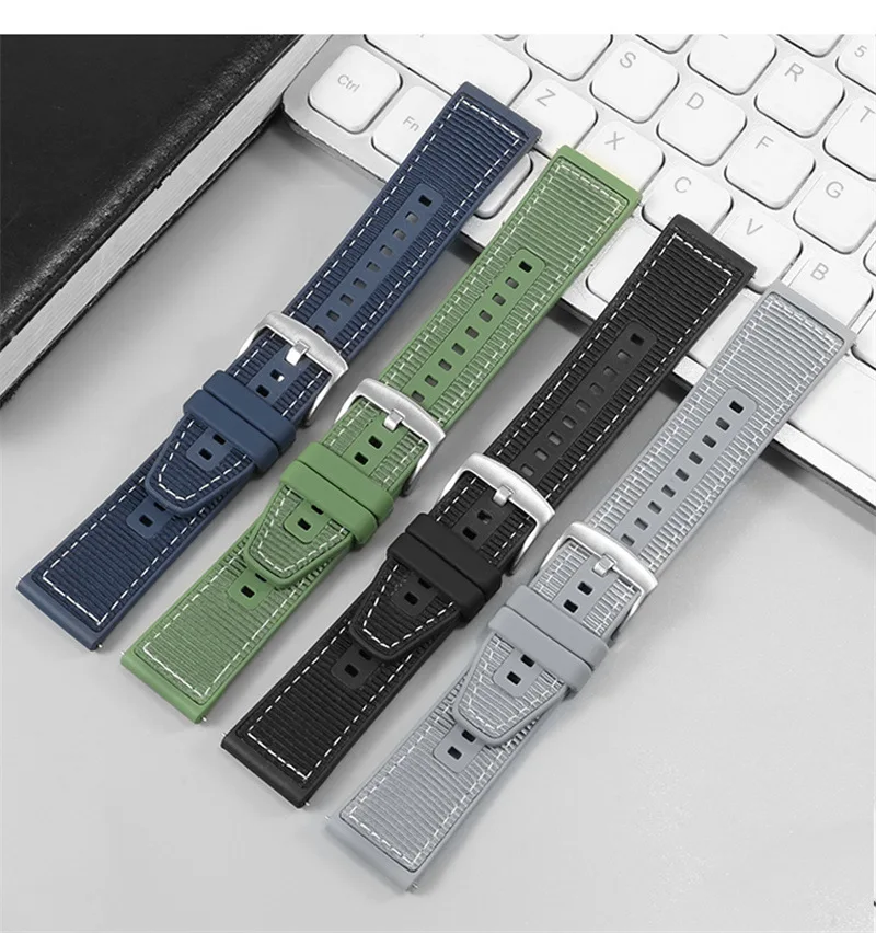 Pasek silikonowy 22 mm do zegarka Huawei GT5/4 46 mm Oficjalna nylonowa pleciona bransoletka Huawei Watch 4 3 Pro/GT3-2 2e 46 mm Correa