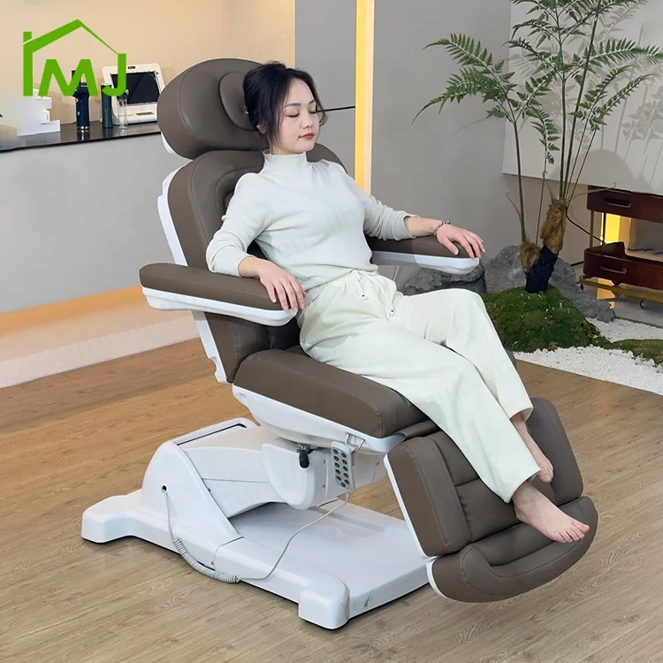 

Custom Salon Massage Table Rotating 3 Motors Electric Lash Beauty Facial Spa Bed