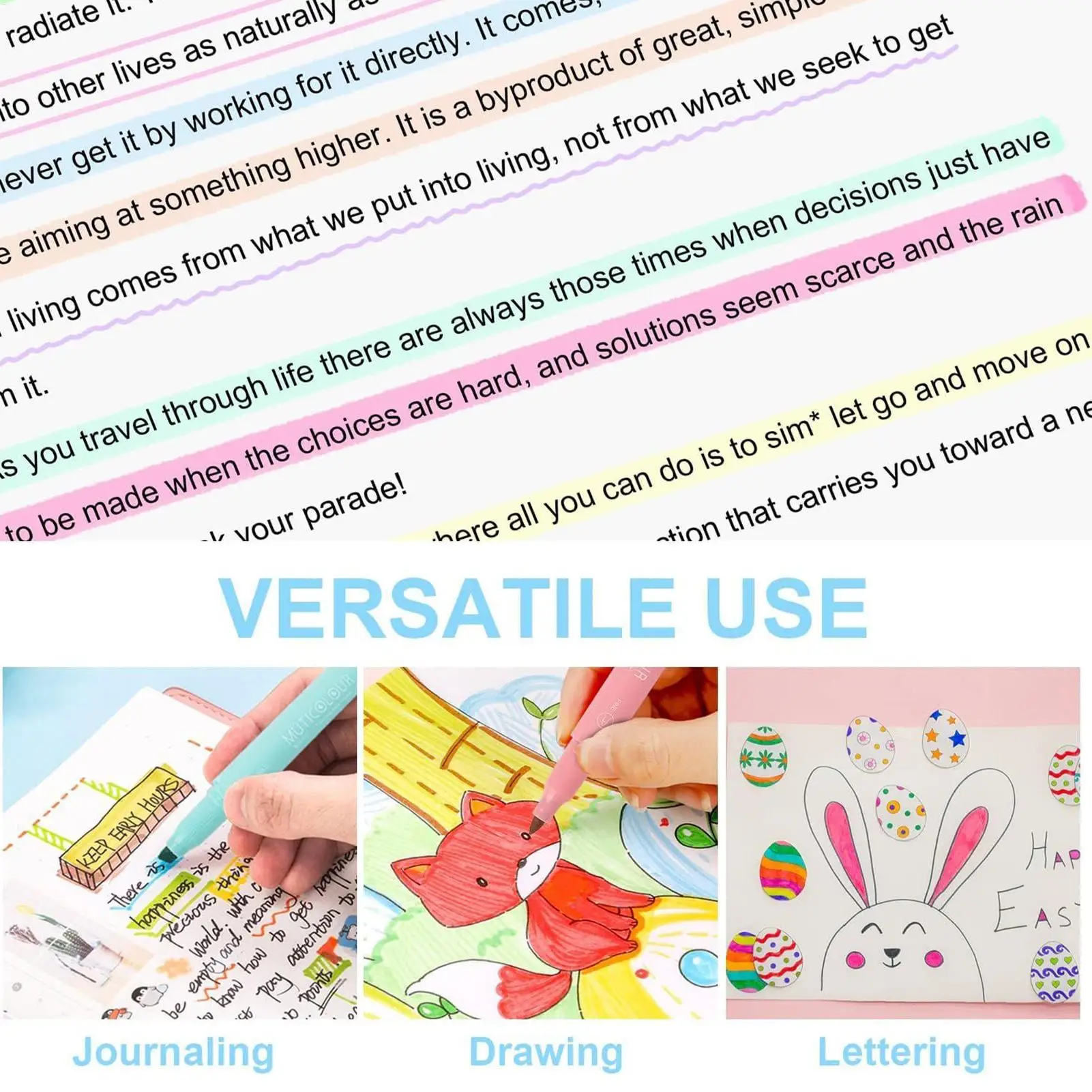 

Highlighter Set 24 Colors Fluorescent Highlighter Markers Double Tip Markers Stationery Supplies For Student Teacher Study Work