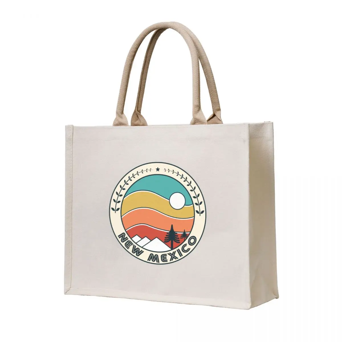 

New Mexico Retro Vintage Sunset - New Mexico Mountain Souvenir - Gift - Hometown Hiking Nature Tote Bag sacs de shopping