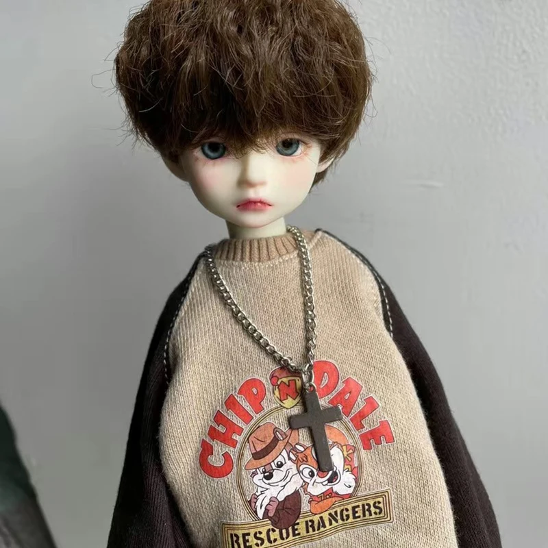 

BJD Clothes 1:4 1:6 Doll T-shirt Fashion Clothing Style DIY Doll Accessories Retro Leisure Clothing Dress Up Doll