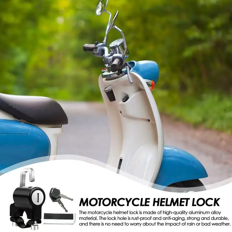 Electric Motorbike Hat Accessories Sturdy Motorcycle Locks Safe Anti Theft Lock Anti-Theft For Motorcycles Scooters Electric Bic