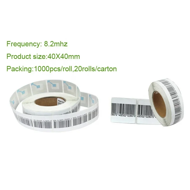 Library Anti Theft Eas Soft Tag ความปลอดภัย8.2Mhz