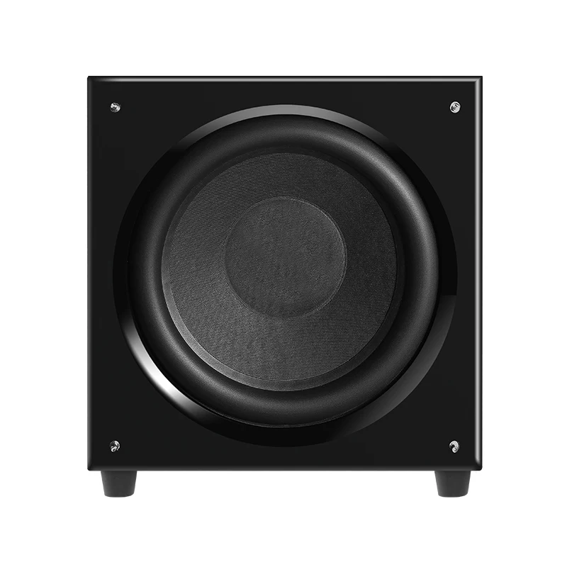 Professional Thundering Bass 120W RMS Home Theater Surround Sound System TV Wired Active 10-Inch Bass Subwoofer
