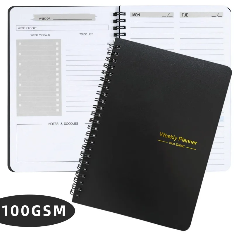 English Schedule Weekly Planner52 Weekly Coil Planner Notebook Schedule Agendas and Planners 2024 2025 Passport Cover Diaries