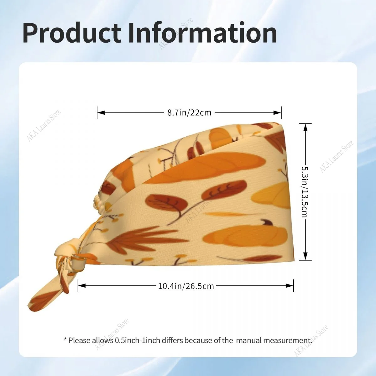 Herbst Kürbis Pflege Zubehör Peeling Hut Chirurgie Kappe Zahnarzt Tier Labor Kappe Peeling Kappe Anästhesie Peeling Kappe