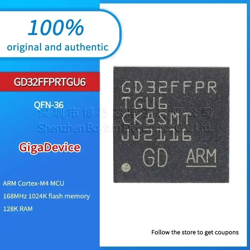 GD32FFPRTGU6 QFN-36 ARM Cortex-M4 32-bit Microcontroller - MCU Chip