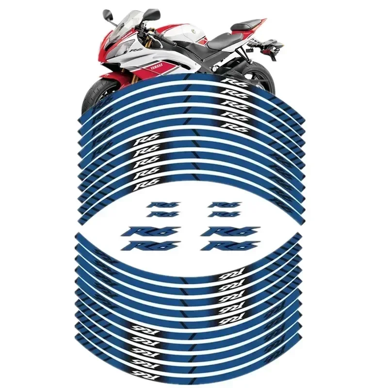 

FOR YAMAHA YZF R6 Motor Parts Contour Wheel Decoration Decal Sticker - B
