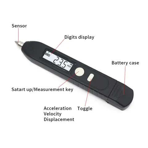 Medidor de vibración Digital portátil de alta precisión TM63C, Detector de vibración Digital portátil, medidor de vibración portátil