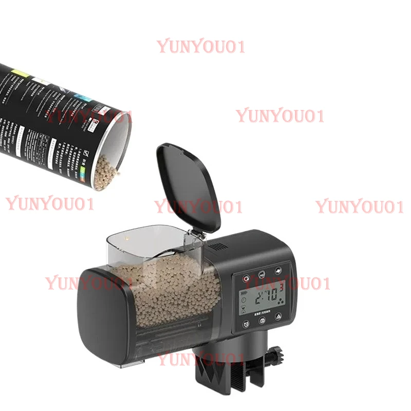 

Automatic Timing Fish Feeder for Aquarium，250ML/500ML Capacity Auto Fish Feeders Easy To Set Up with AA Battery