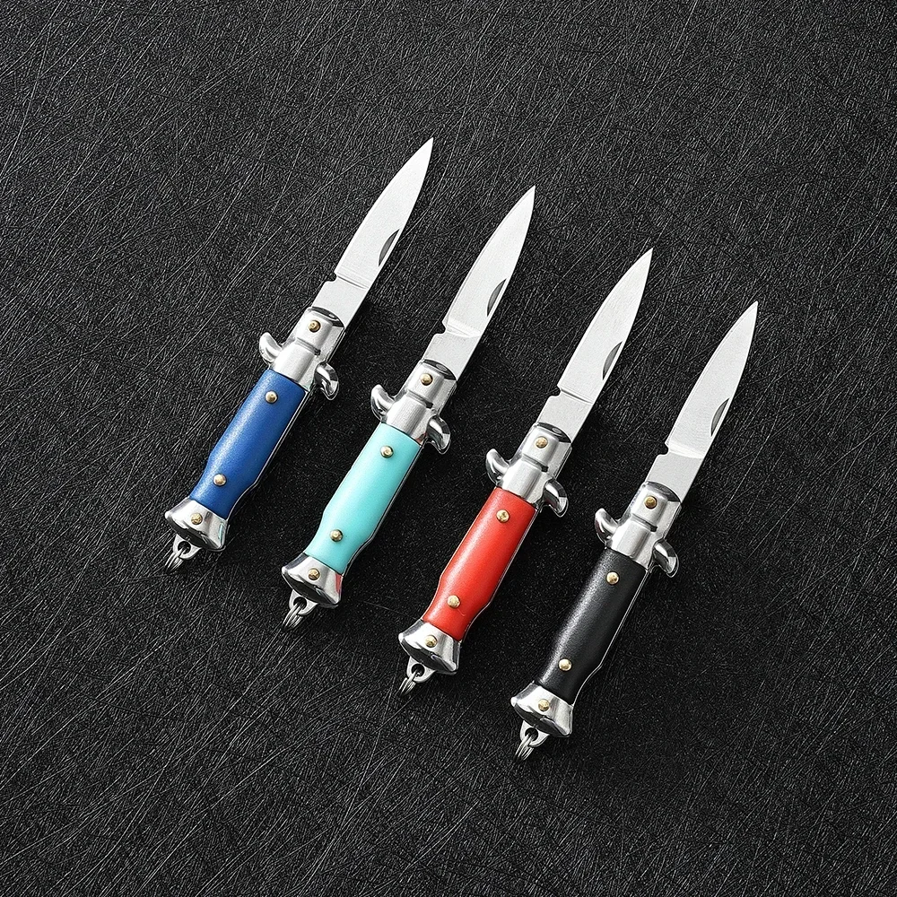 Portable Folding Mini  Knife Multifunction Keychain Pendant Camping Outdoor Small Knives Cutter Opener Unpacking Hand Tool