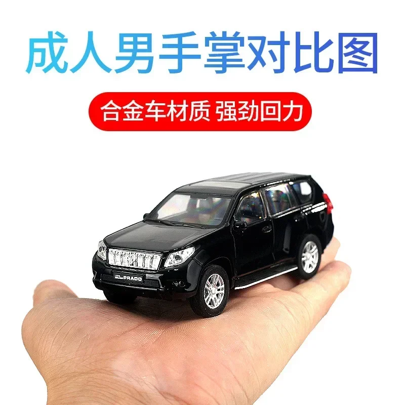 1:36 Toyota Land Cruiser Prado Diecast Metal Vehicles Car Models Coche Scale Simulation Auto Toys for Children B175