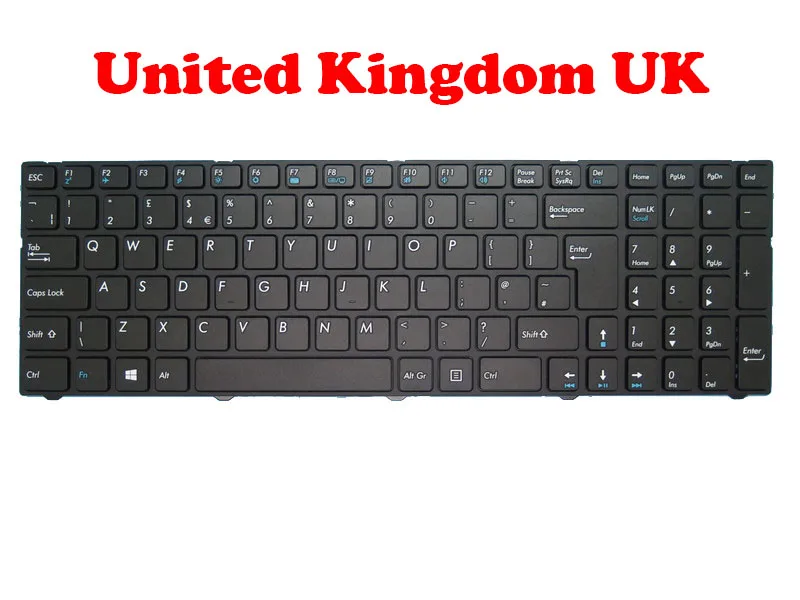 Imagem -03 - Reino Unido ou gr Teclado para Medion Erazer P6689 Md60572 Md60573 Md60575 Md60907 Md60911 Md60943 Md60968 Md60969 Md61001 Md61002 Md61019