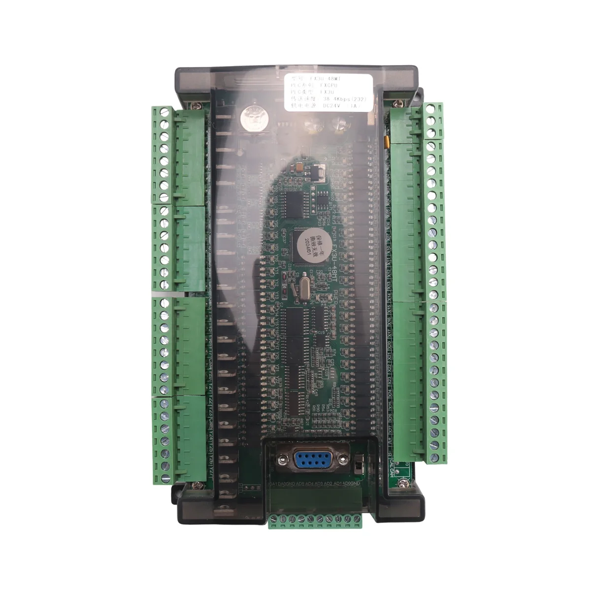 PLC Industrial Control Board Module FX3U-48MT Programmable Logic Controller 24 Input 24 Output 24V 1A