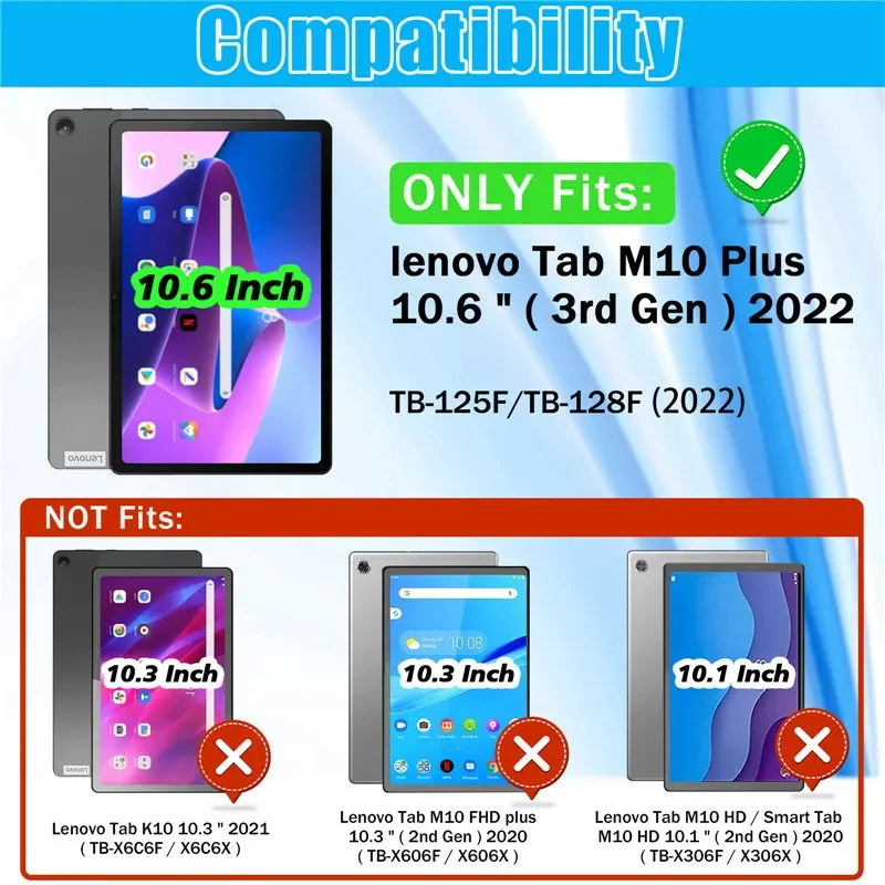 Smart Case For Lenovo Xiaoxin Pad 10.6 / Pad Pro 11.2 2022 Tablet Cover For Lenovo Tab P11 TB-J606F J616F 11.5 TB-J716F J706F