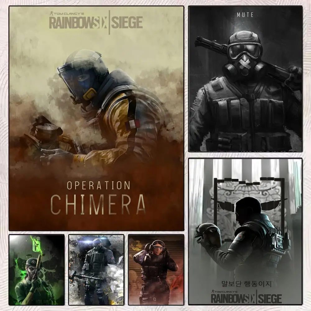 Tom C-Clancys R-Rainbow Six Siege Game Poster Holiday Gifts Designed For Home Restaurant Office Space Wall Art