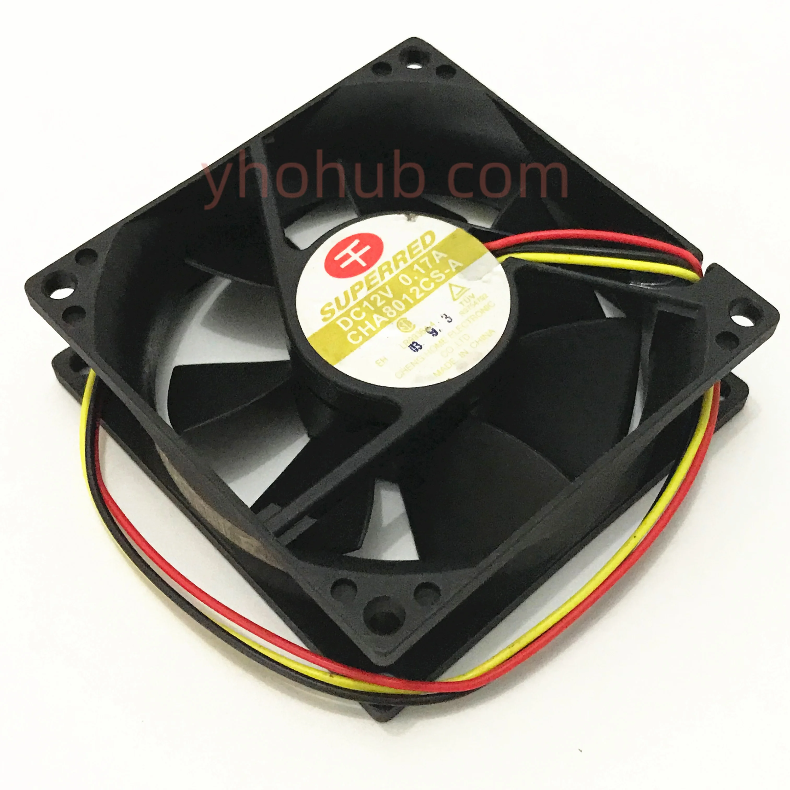 

SUPERRED CHA8012CS-A Server Cooling Fan DC 12V 0.17A 80x80x25mm 3-Wire