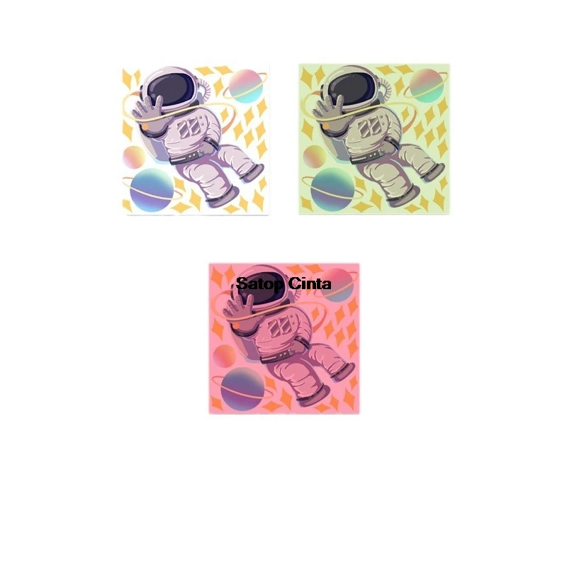 1PCS Glow in The Dark Astronaut Light Switch Covers Wall Decals Blue Green Pink Space Theme Adhesive Stickers For Kids Bedrooms