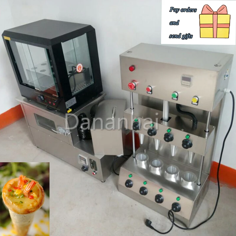 

Large Capacity Pizza Cone Making Machine, Electric Rotary Oven Machine