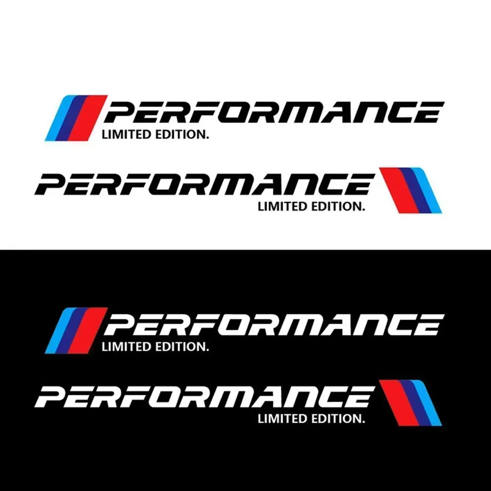 

2Pcs Car Sticker High Performance New Style For BMW F34 F07 F06 F10 F30 F25 F26 F48 F39 E71 E70 F44 F35 E46 E90 Car Accessories