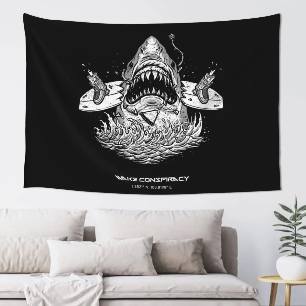 

Shark tee Tapestry Room Decorator Room Decor For Girls Tapestry