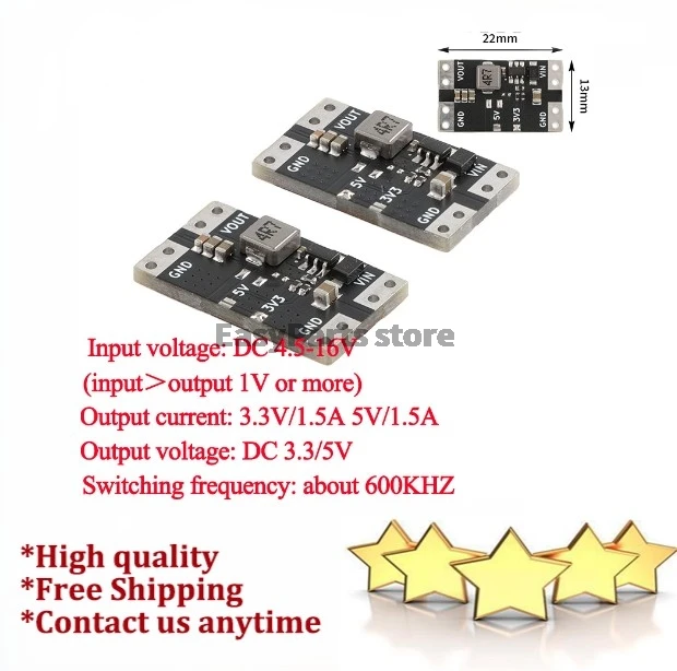 DC-DC Step-down Voltage Regulator Power Module DC-DC 3.3V 5V to 4.5-16V 2A Current Buck Board XL2492 Switch Frequency 600KHZ