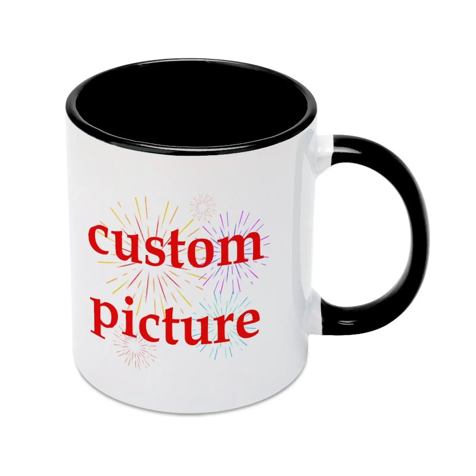 DIY Customized 330ML Ceramic Mug Print Picture Photo LOGO Text Personalized Coffee Milk Cup Creative Present Cute Gift