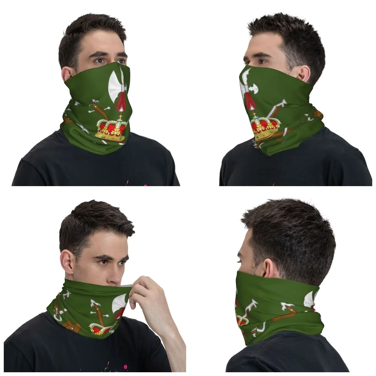 Spanish Legion Merch Bandana Neck Cover Spain Army Mask Scarf Cool Fishing Balaclava for Men Women Windproof