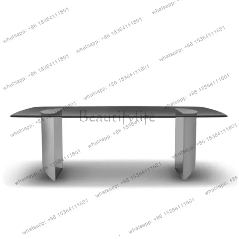 Best Sellers Italian-style Luxury Dining Tables Tempered Glass Dining Tables Small-sized Decoration Home Furniture Tavoli Da Pra