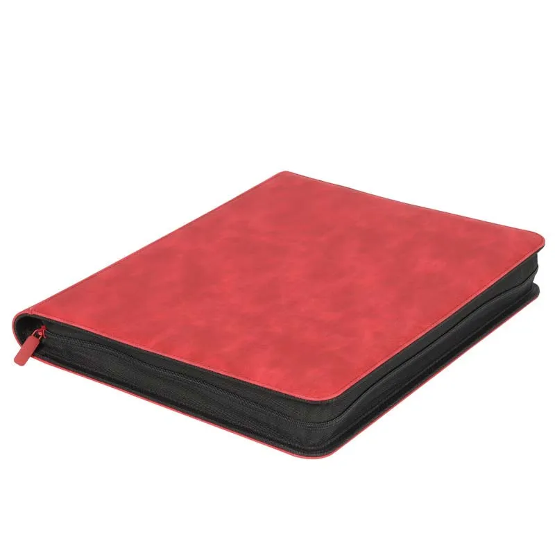 Álbum de carpetas, álbum de tarjetas con cargador superior de mezclilla personalizado, combinación de 9 bolsillos