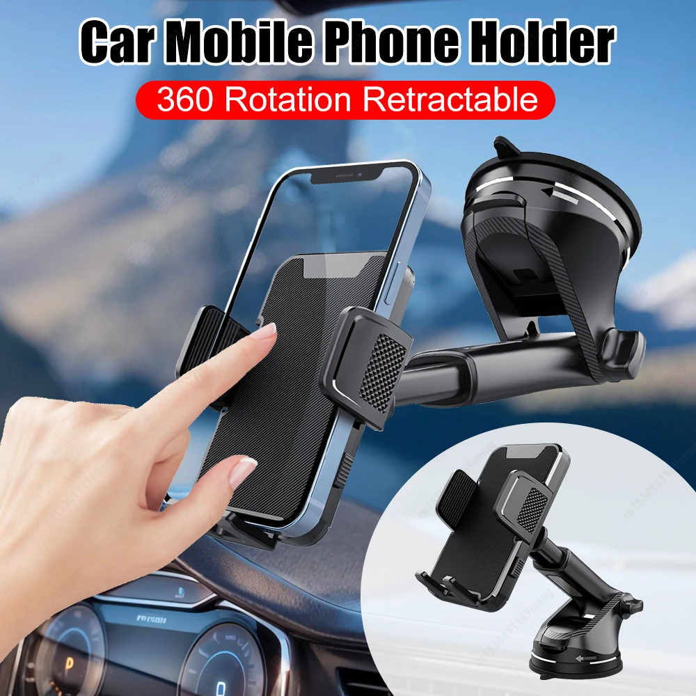 

Автомобильный держатель для телефона с гравитационной присоской 360° ° Поворотная подставка для мобильного телефона на приборной панели, автоматическая подставка для смартфона для мобильных телефонов 4,7-7,9 дюйма