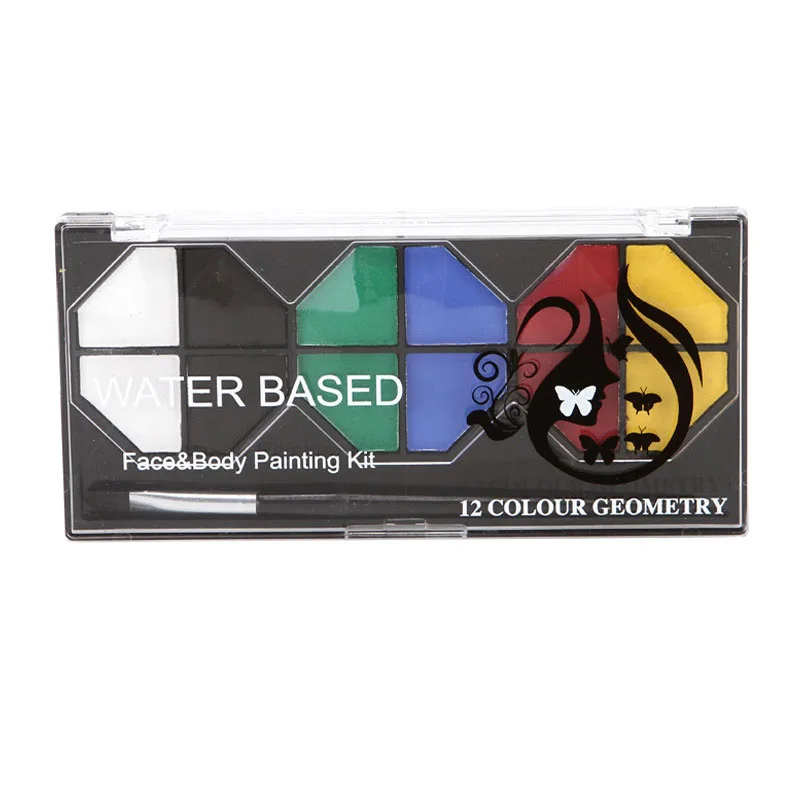 16 Farben Gesichts farbe Kit umwelt freundliche ungiftige DIY wasch bare Farbe sichere Gesichts-und Körperfarbe für Kinder Teenager Erwachsene