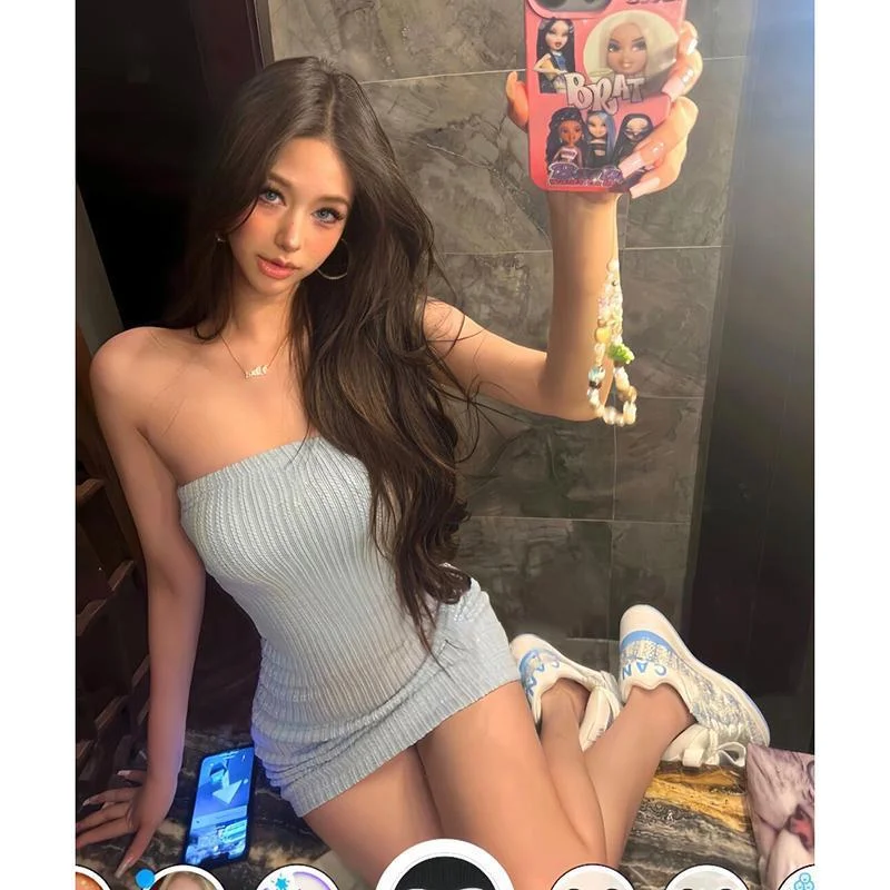 Abiti aderenti Cena Donna Halter Lungo Flowy Gotico Donna Girocollo Coscia Alta Alternativa Scuro Misterioso Edgy Grunge Emo Punk