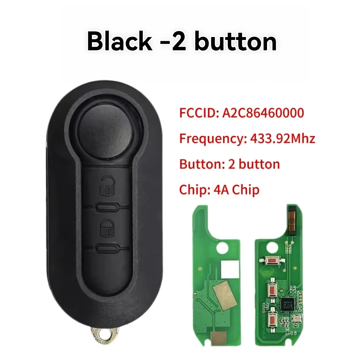 Jingxin 2/3-Tasten-PCF7945 4A-Chip 433Mhz FCCID: A2C86460000 Klappschlüssel-Fernbedienung für Fiat Strada MOBI UNO Fiorino E MAIS Autoschlüssel – Detail 4