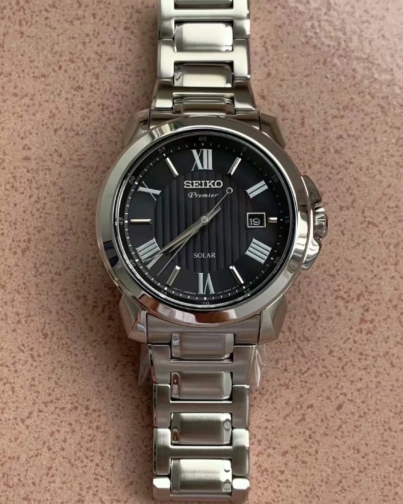 ساعة سيكو اليابانية الأصلية للرجال ساعات كوارتز مقاومة للماء ساعات عمل فاخرة من الفولاذ المقاوم للصدأ