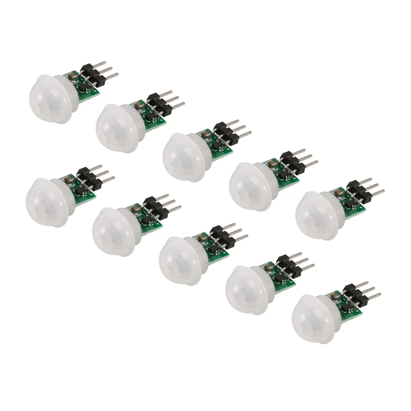 10Pcs AM312 Mini Human Sensor Module IR Pyroelectric Infrared PIR Motion Sensor Detector Modules DC 2.7V To 12V