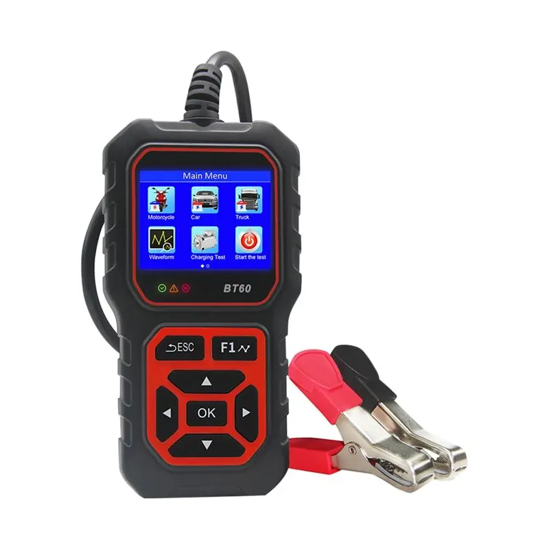 

A02Q-BT60 12V/24V For Car Battery Tester Digital Tool For Truck Motorcycle Vehicle RV