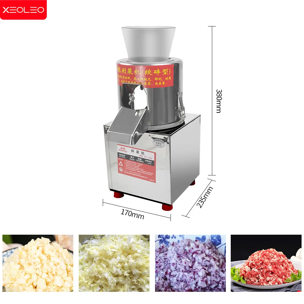 XEOLEO-picadora de verduras de 250W, máquina cortadora de relleno, procesador de alimentos de ajo/chalota/carne, 1350rpm/min