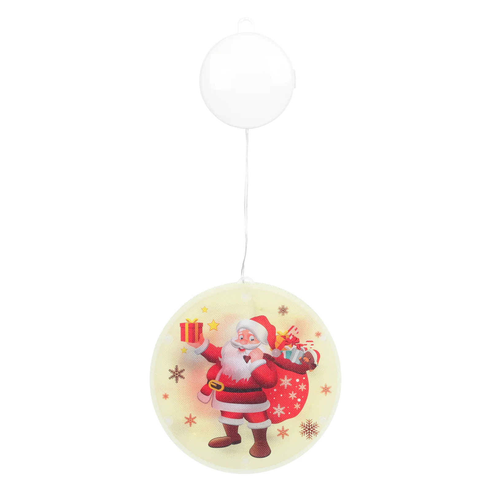 

Ornament Santa Claus Colored Lights Christmas Lamp Hanging Plastic Led Ornaments